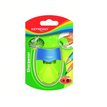 Temperówka plastikowa KEYROAD podwójna mix kolor