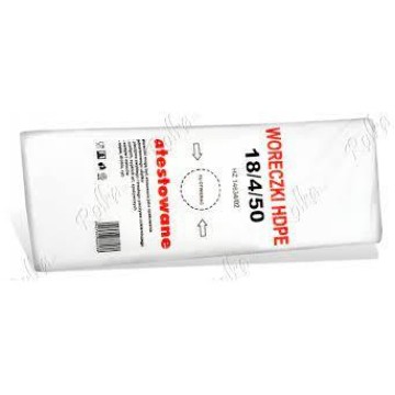 Torebki foliowe HDPE 18/4/50 800 (26x50) 6um