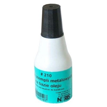 Tusz do stempli metalowych NORIS 210 czarny 25ml