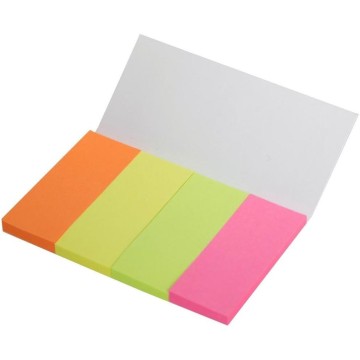 Zakładki indeksujące 20x50 papier TRES 4x40 neon