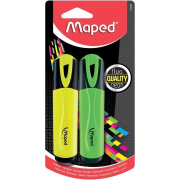 Zakreślacz MAPED FLUO 2 sztuki blister kolor mix