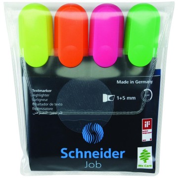 Zakreślacz SCHNEIDER JOB 4 sztuki mix kolor