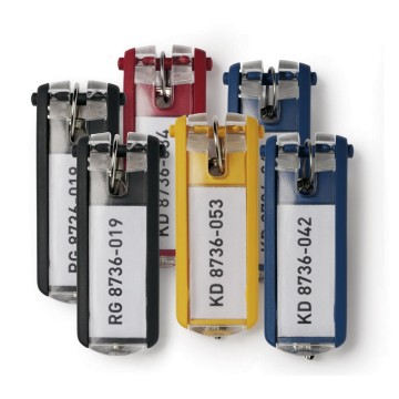 Zawieszki do kluczy DURABLE mix 6 sztuk