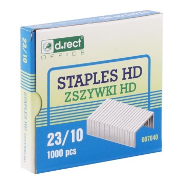 Zszywki 23/10 D.RECT 1000 sztuk