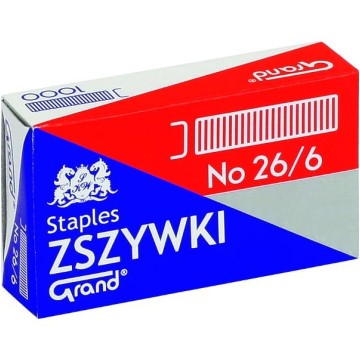 Zszywki 26/6 GRAND 1000 sztuk