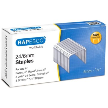 Zszywki RAPESCO 24/6 5000 sztuk