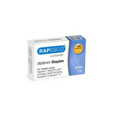 Zszywki RAPESCO 26/6 1000 sztuk