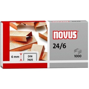 Zszywki srebrne NOVUS 24/6 a'1000